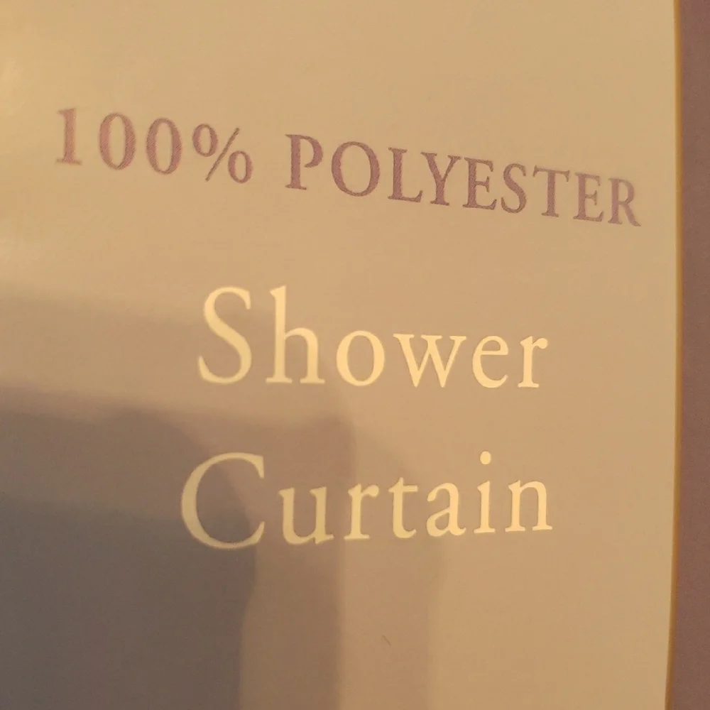 Victorian Roses Polyester Shower Curtain - Cream- NEW